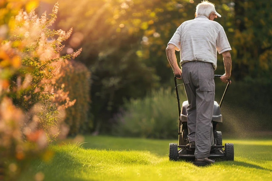 best battery operated push mower